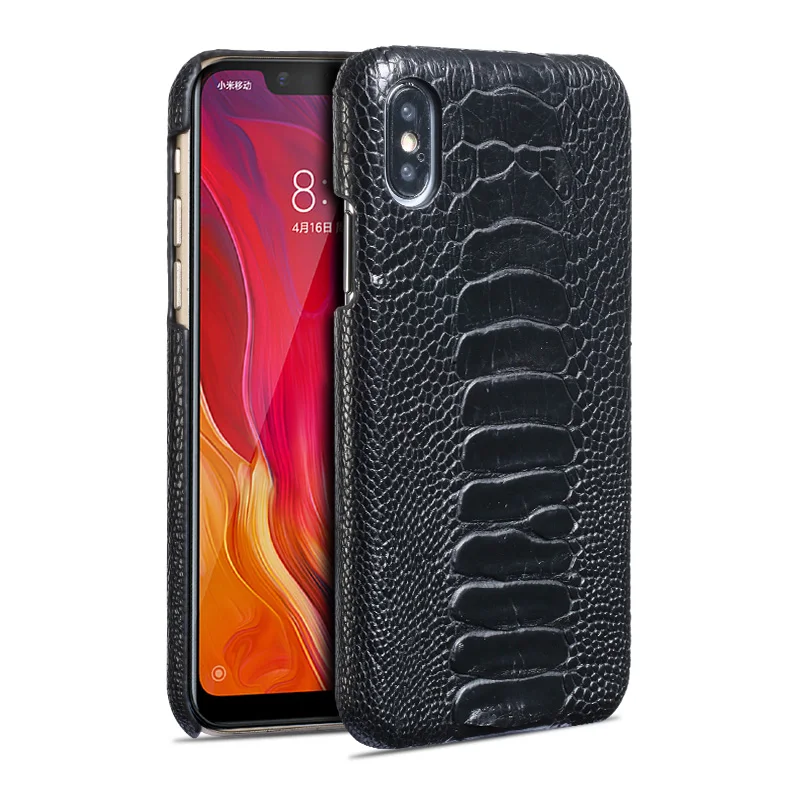 Чехол для телефона из натуральной кожи xiaomi 8 Стильный чехол мобильного с