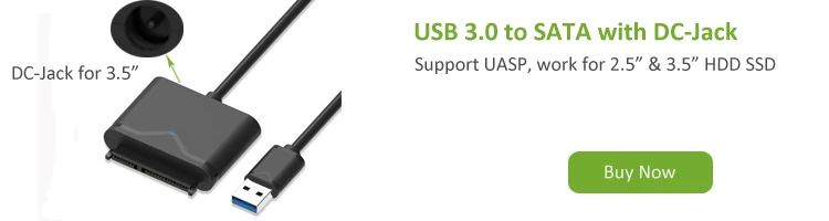 Ult-лучший адаптер SATA USB 3,0 для последовательного ATA 22pin конвертер Кабель внешний жесткий диск для 2," HDD/SSD 20 см