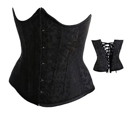 2014 new sexy lingerie corset embroidered satin bridal tight thong black white and red 3 colors FreeShippingMLXLXXL|corset wedding|corset pvccorset