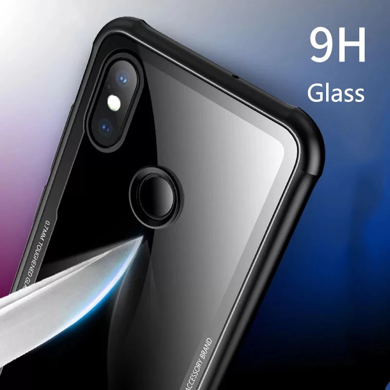 VIAERSON Tempered Glass Case For iphone 7 Exploration Cover 11 Clear Back Blackred Newest Design |