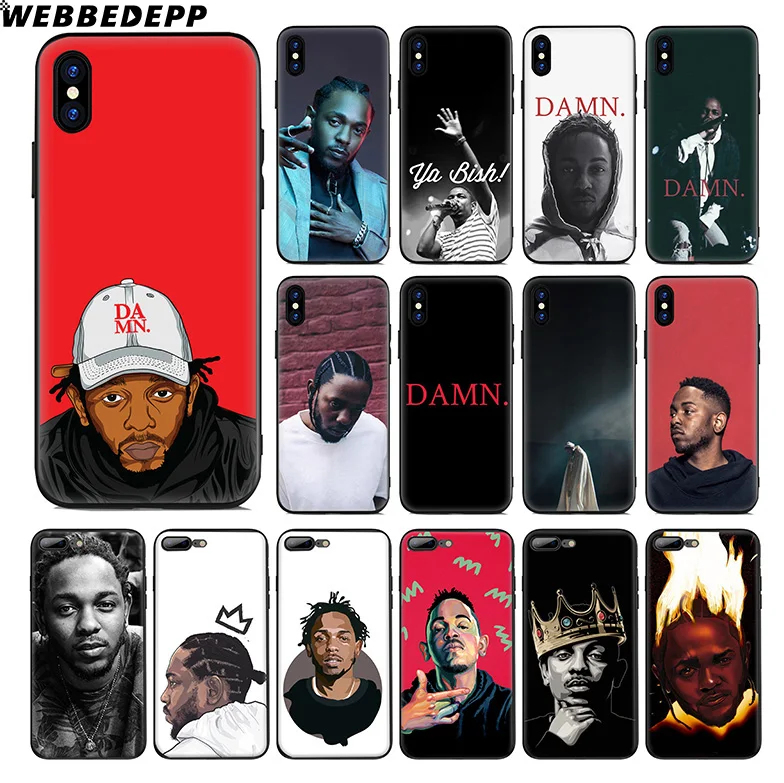 WEBBEDEPP Kendrick Ламар мягкий силиконовый чехол для Apple iPhone 11 Pro Xr Xs Max X или 10 8 7 6 6S Plus 5 5S SE