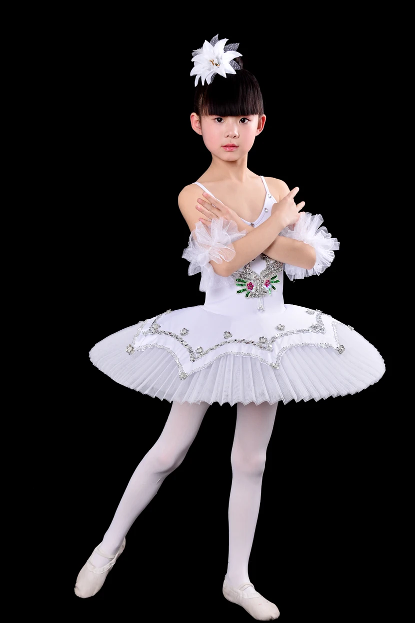 

Белое Лебединое озеро оладие классическая профессиональная балетная пачка для девочек танцевальный костюм для выступлений балетное плать...