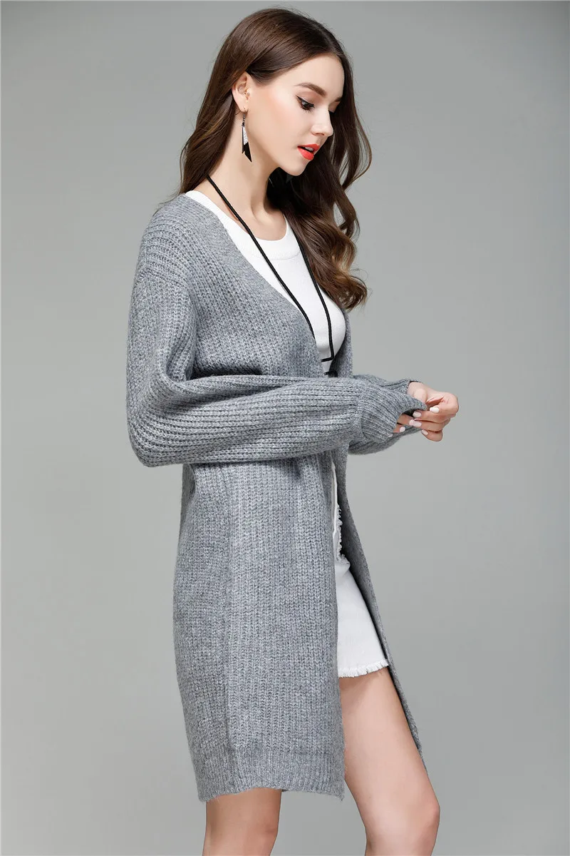 SZCHORIA New Casual Winter Women Sweater Cardigan Long Sleeve Knitted Open Front Knitting Full length Outerwear Coat |