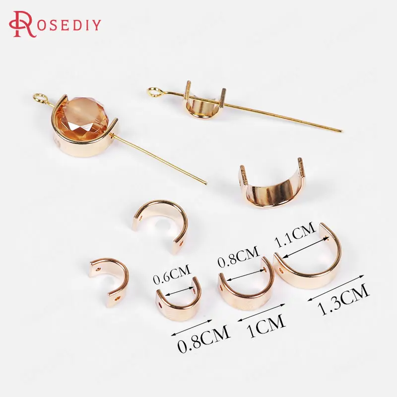 20 шт. латунные полукруглые бусины 6 мм 8 10 мм|earring accessories|diy jewelry findingsjewelry findings |