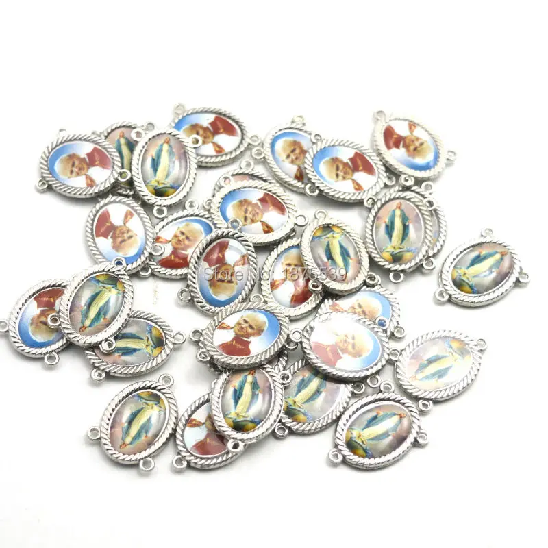 Металлические католические четки центральная часть Мадонна 2016 Самые