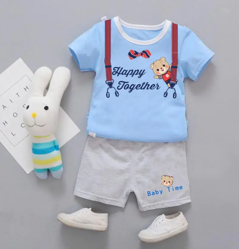 

new 2018,summer,fashion boy clothing set,baby boy clothes,kids clothes set for 1-4 years old,sport suit,1 set=T-shirt+pants