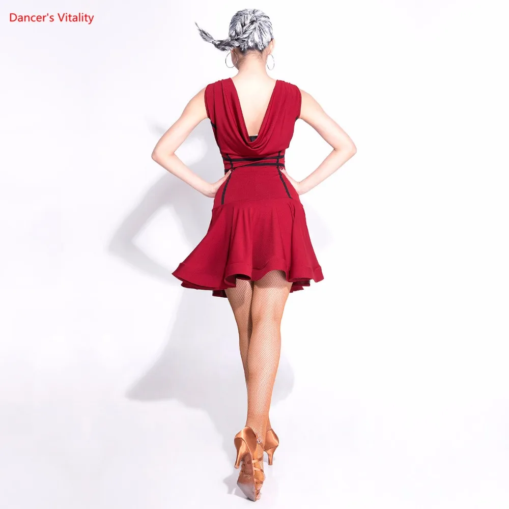 Professional Latin Dance Dresses For Ladies Sleeveless Durable Dress Wears Women Modern Ballroom Practice/Competition | Тематическая