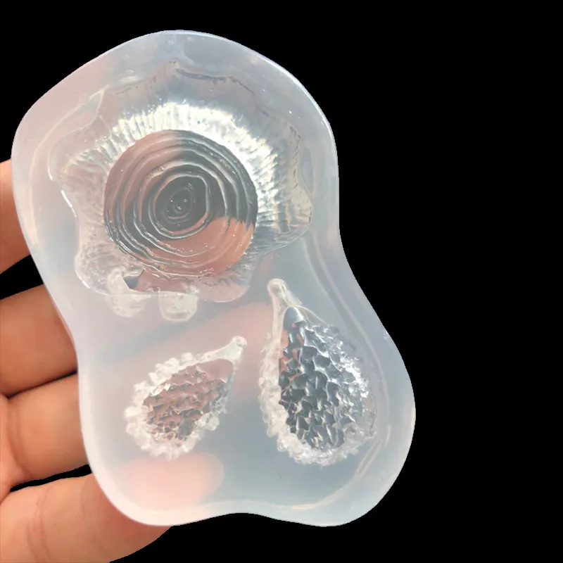 Зеркальный 3D мультфильм формочка в виде Ежика Сделай Сам капля гелевый Чехол для мобильного телефона украшение капля глиняная форма