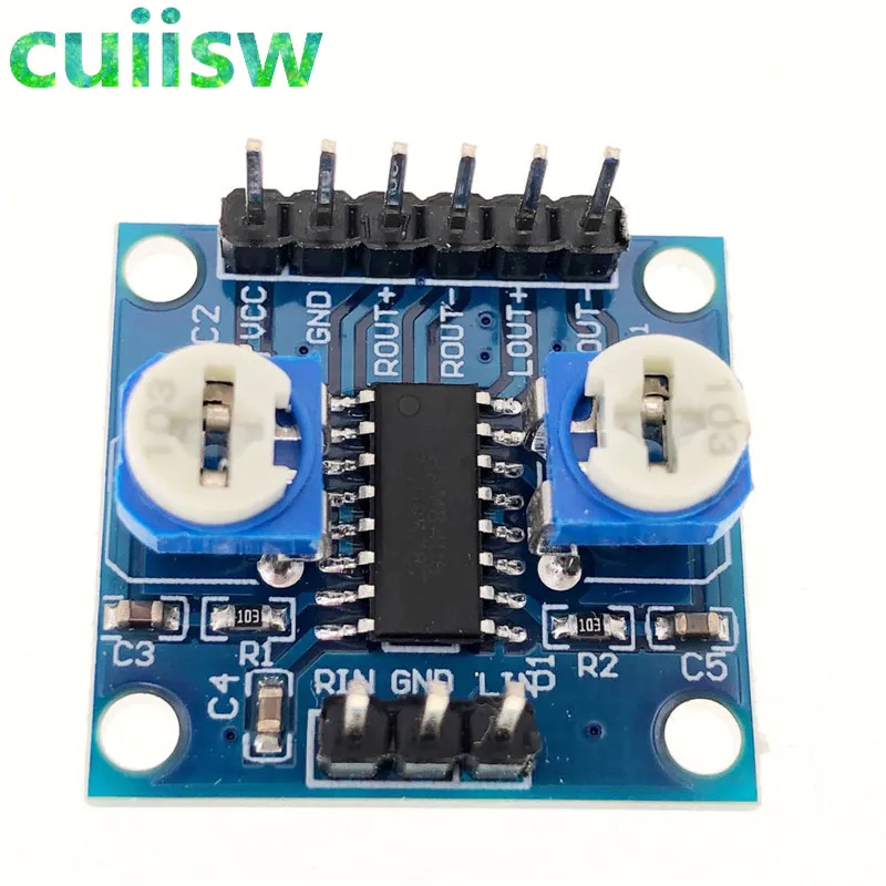 Плата цифрового усилителя cuiisw PAM8406 с потенциометром громкости 5Wx2 Stereo 1 шт.|digital