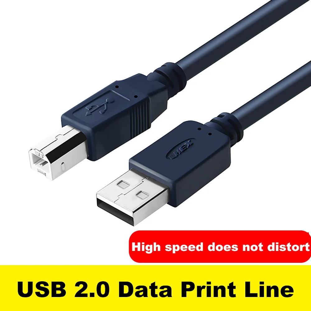 Кабель для принтера USB 2 0 Тип A к B штекер 1 м/1 8 м/3 м/5 м камеры Epson HP|Кабели передачи