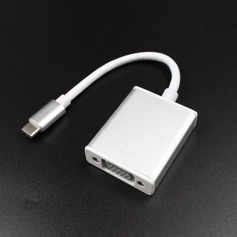 Фото 2 цвета USB 3 1 Type C к VGA адаптер папа 1080p Женский конвертер R20 Кабели VGA 2 цвета USB 3 1 Type C к VGA адаптер папа 1080p Женский конвертер R20 Кабели VGA