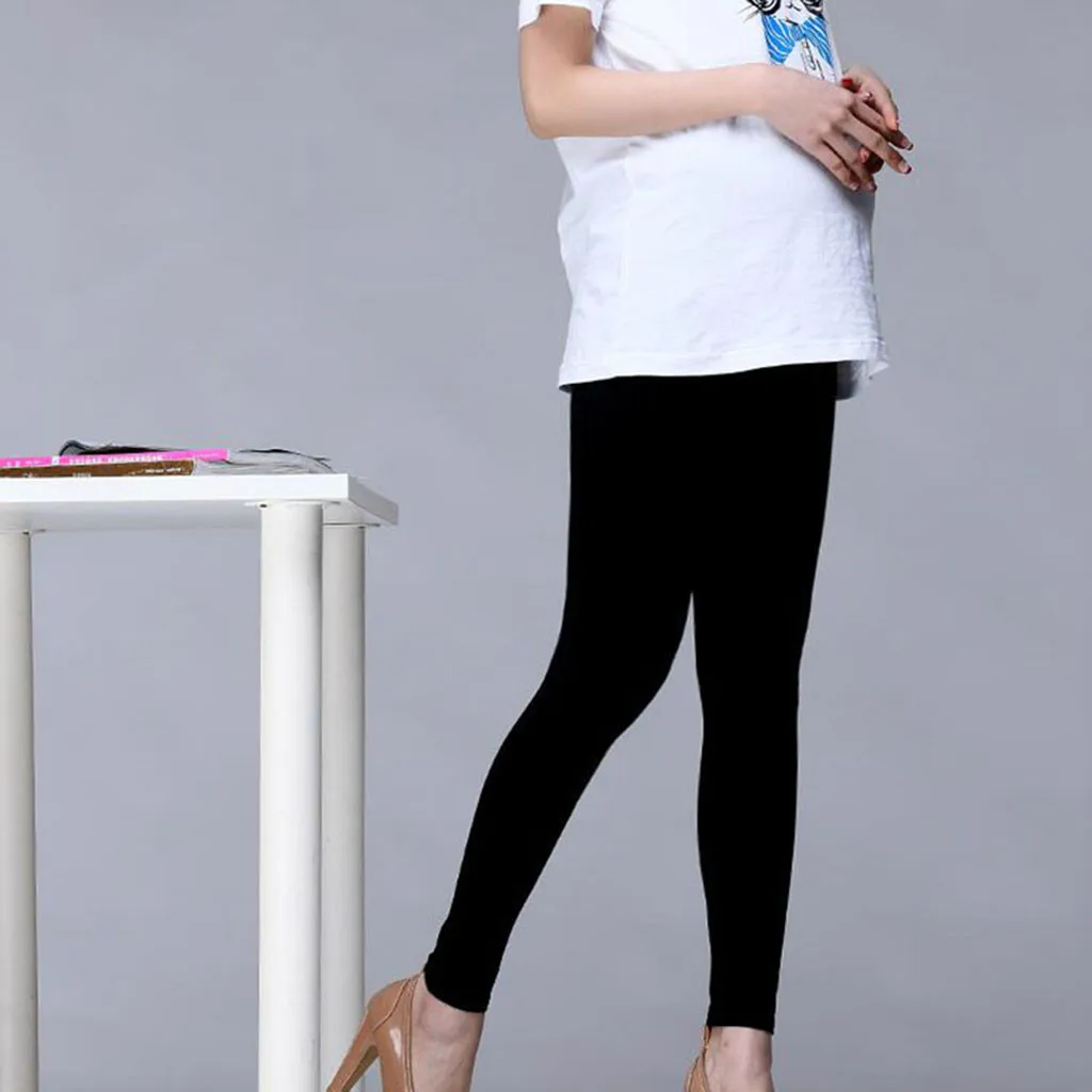 SAGACE Plus Size Maternity Leggings Women Pregnant Stretch Pants Solid Pregnancy Clothing Cotton Pant Trousers | Мать и ребенок