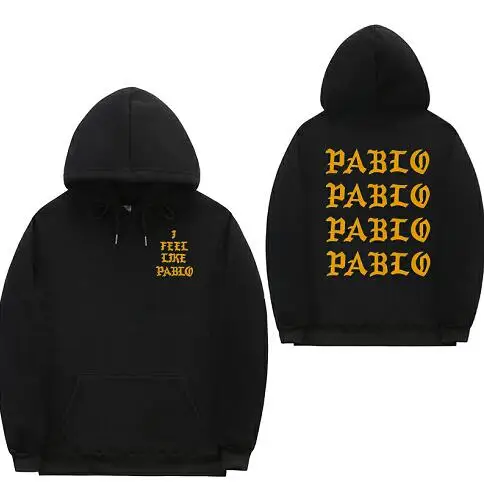 2 I Feel Like Paul Pablo Kanye West, мужские толстовки с капюшоном, толстовки в стиле хип-хоп, уличная толстовка с капюшоном pablo, худи - Цвет: 2
