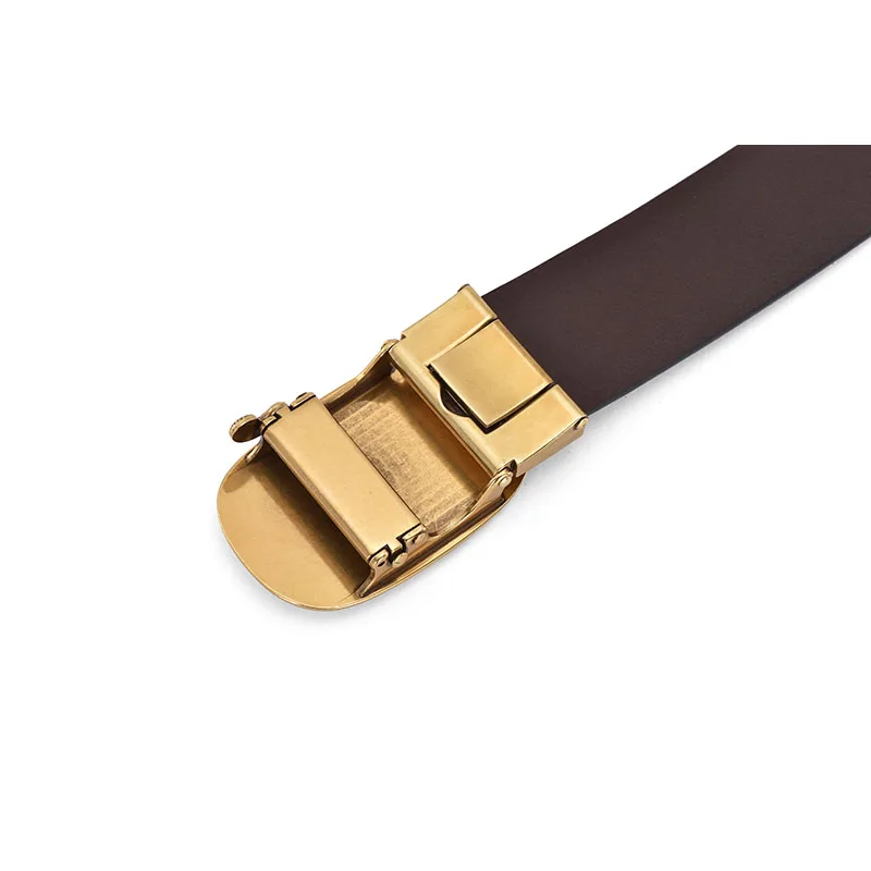 Мужской кожаный ремень DOSSNL с автоматической пряжкой мужской рисунком дракона