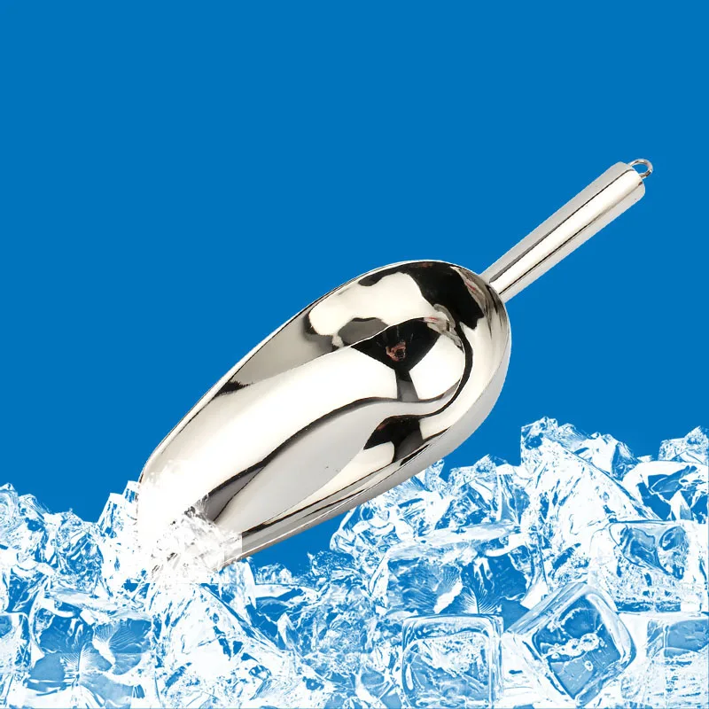 8-11Inch Stainless Steel Bar Ice Scoop Ices Scraper Food Flour Candy Scoops Shovel Kitchen Tools Buffet Accessories | Дом и сад