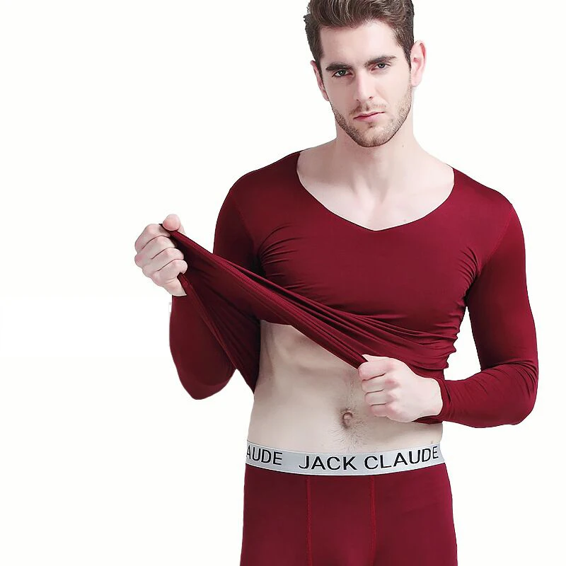 

Long Johns Men Thermal Underwear Set Autumn Winter Tops+Pants 2 piece Set Keep Warm Thick Plus Size 4XL termica homem