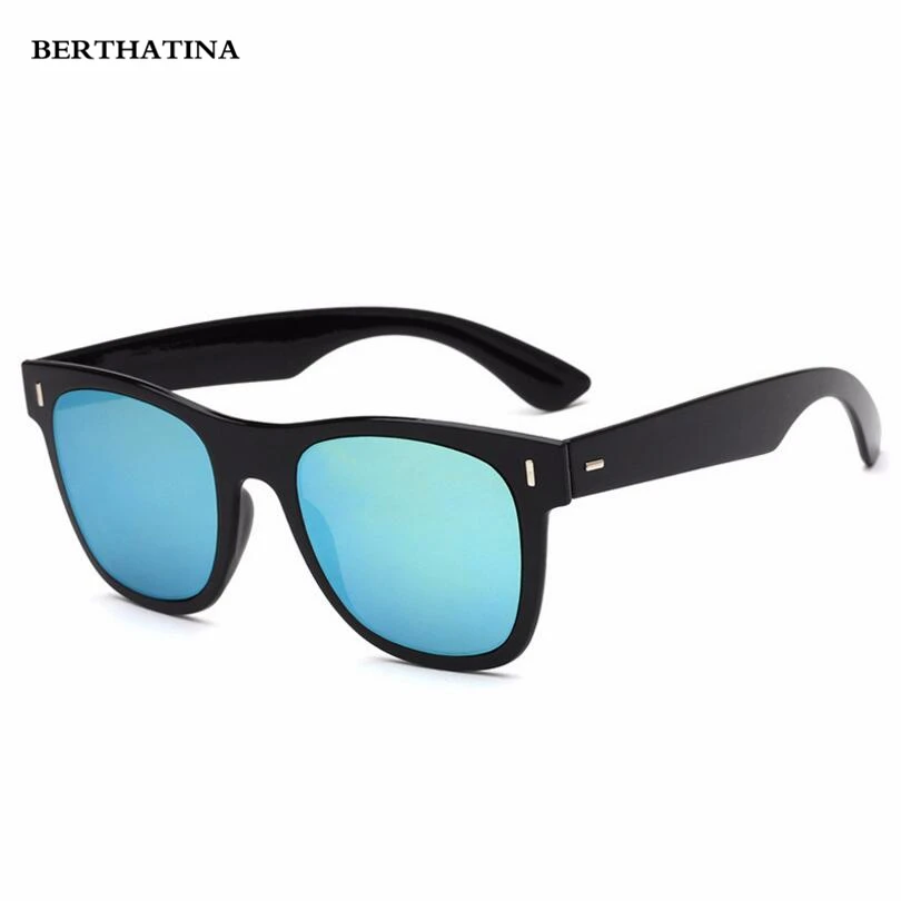 Женские солнцезащитные очки с заклепками BERTHATINA бежевые в винтажном стиле UV400 2018 |