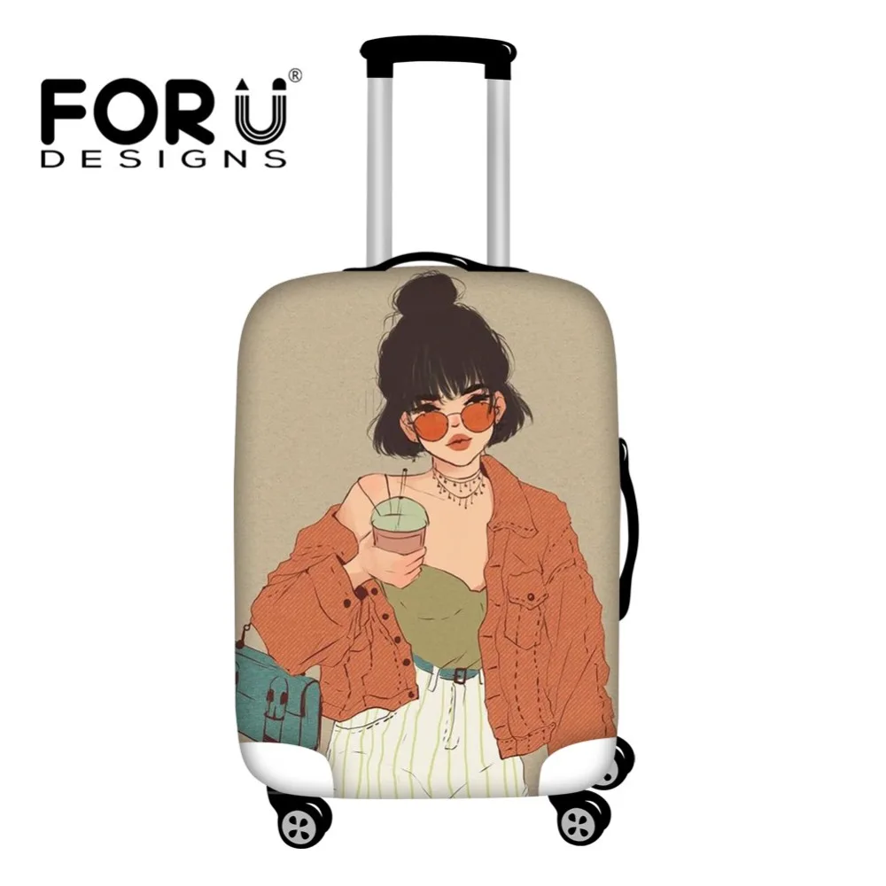 FORUDESIGNS/Модная утолщенная эластичная Защитная сумка для путешествий девочек