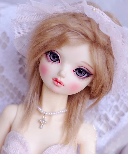 Парик из меха для куклы 1/3 1/4 1/6 BJD DD SD MSD MDD YOSD длинные прямые меховые парики
