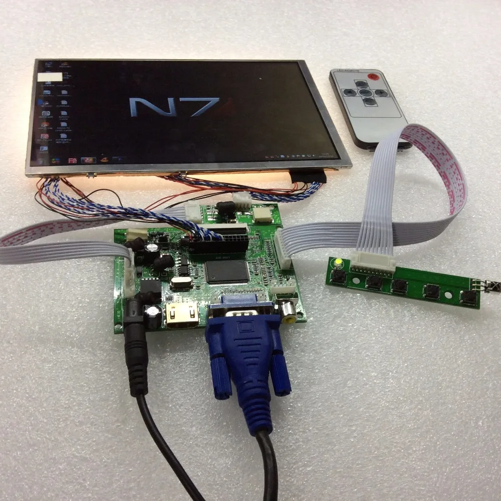 8,2 дюймов 1280*800 ips ЖК-экран монитор дисплей DIY комплект Raspberry Pi 3 HDMI VGA AV для Xbox PS4 ноль Авто поддержка приоритет