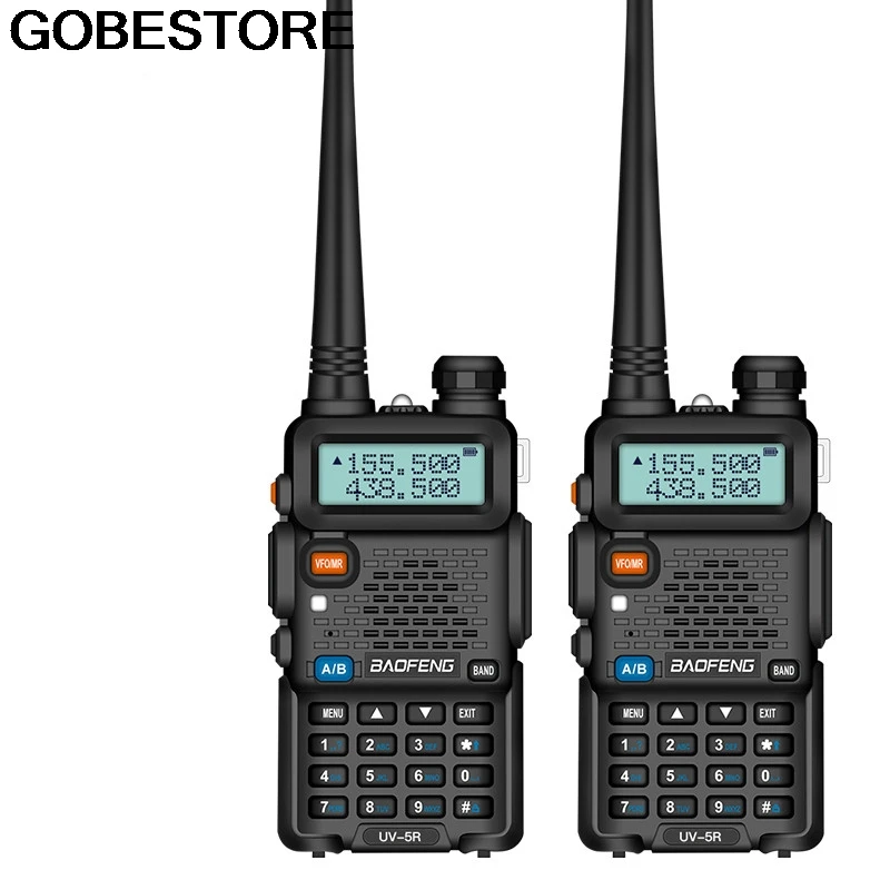2 шт BaoFeng UV 5R портативная рация VHF/UHF136 174Mhz & 400 520 МГц Dual Band двухстороннее радио pofung Uv
