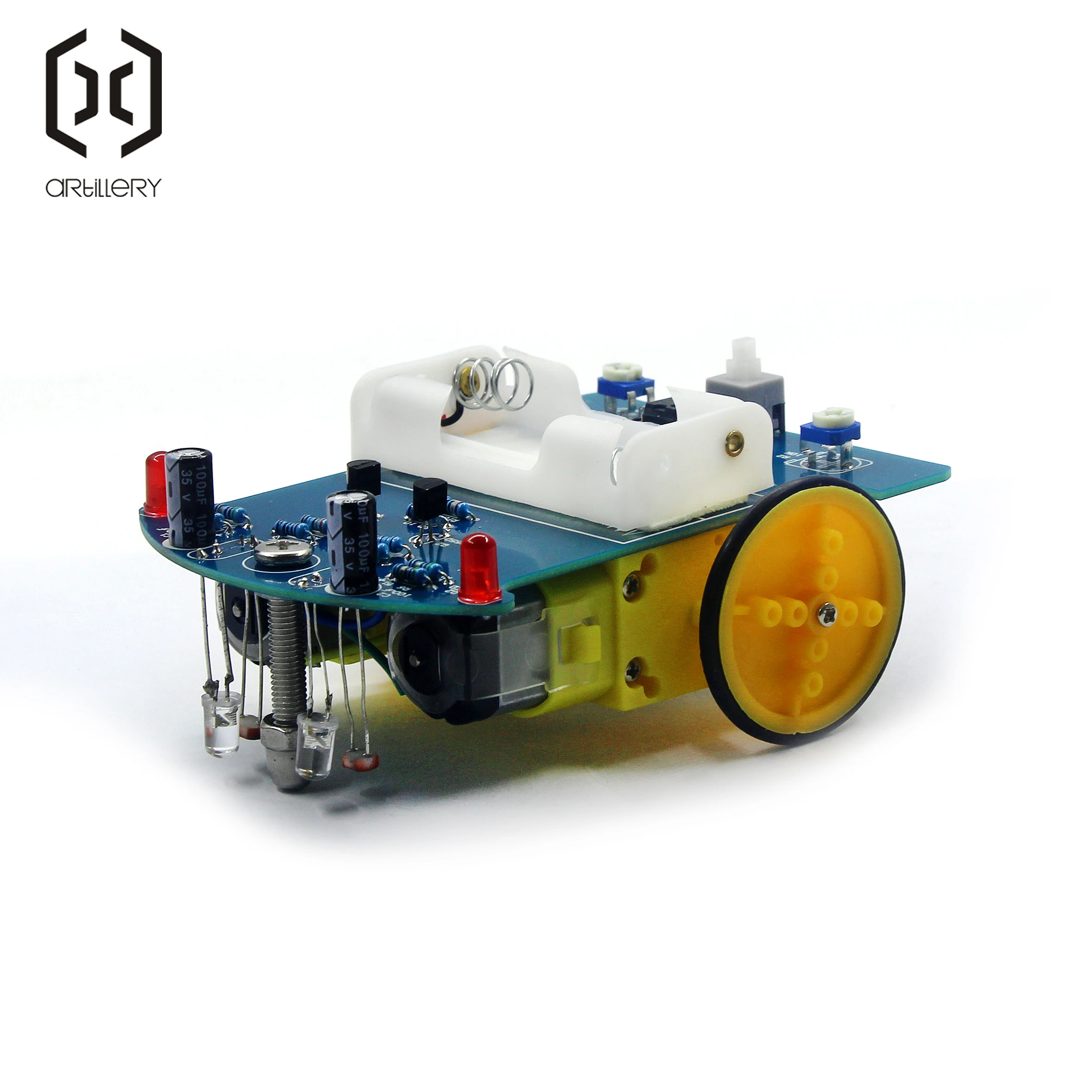 D2-1 DIY Набор умный отслеживающий автомобильный комплект D2-1 Запчасти для полицейского патрульного автомобиля электронное производство DIY умный автомобиль Сделай Сам электронный набор