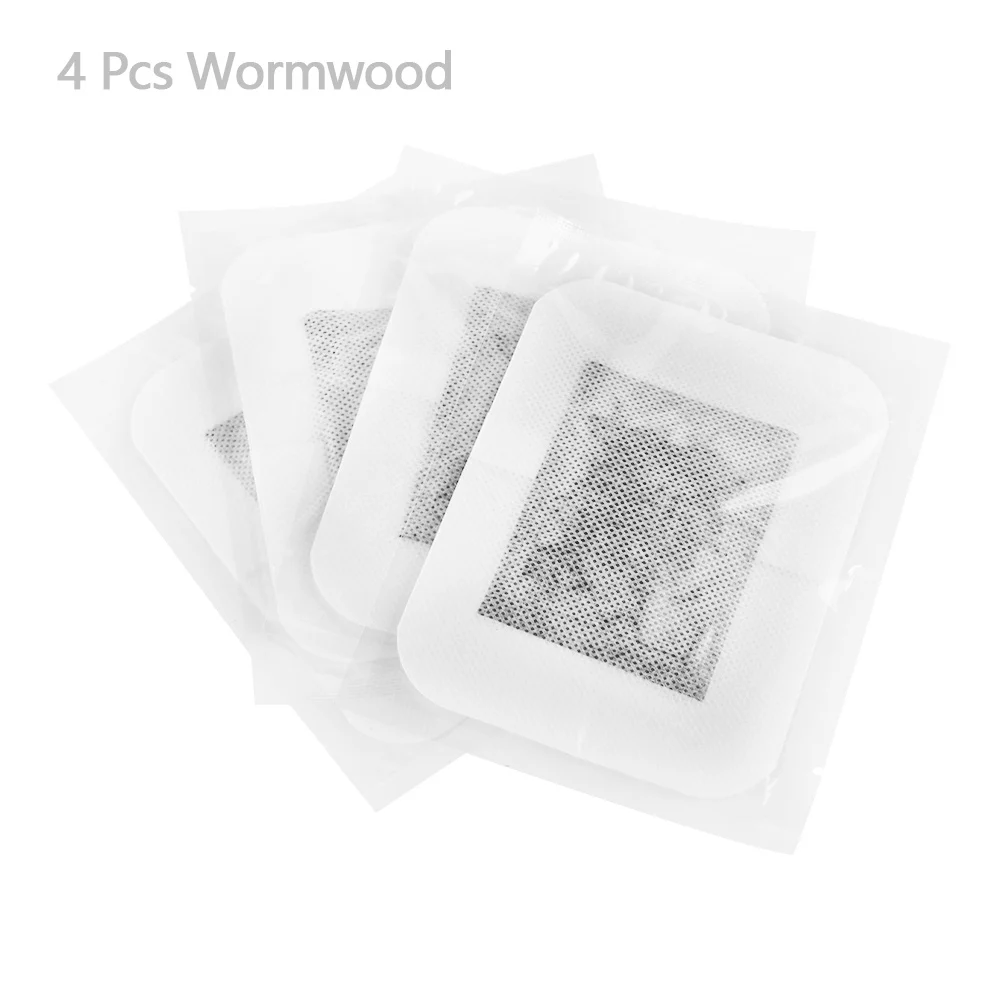 4 Pcs Wormwood 4 шт. новые Детокс ноги патч тела для расслабленного похудения травяные, для похудения стельки инструменты для здравоохранения - Цвет: 4 Pcs Wormwood