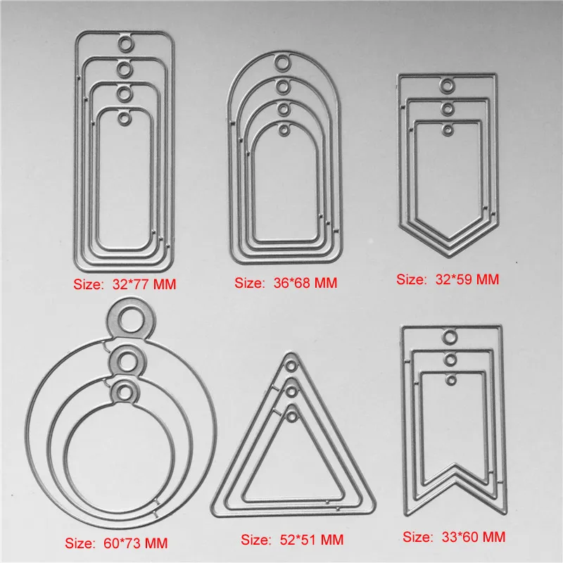 Несколько моделей на выбор 2019 метки металлические режущие штампы фотообои для