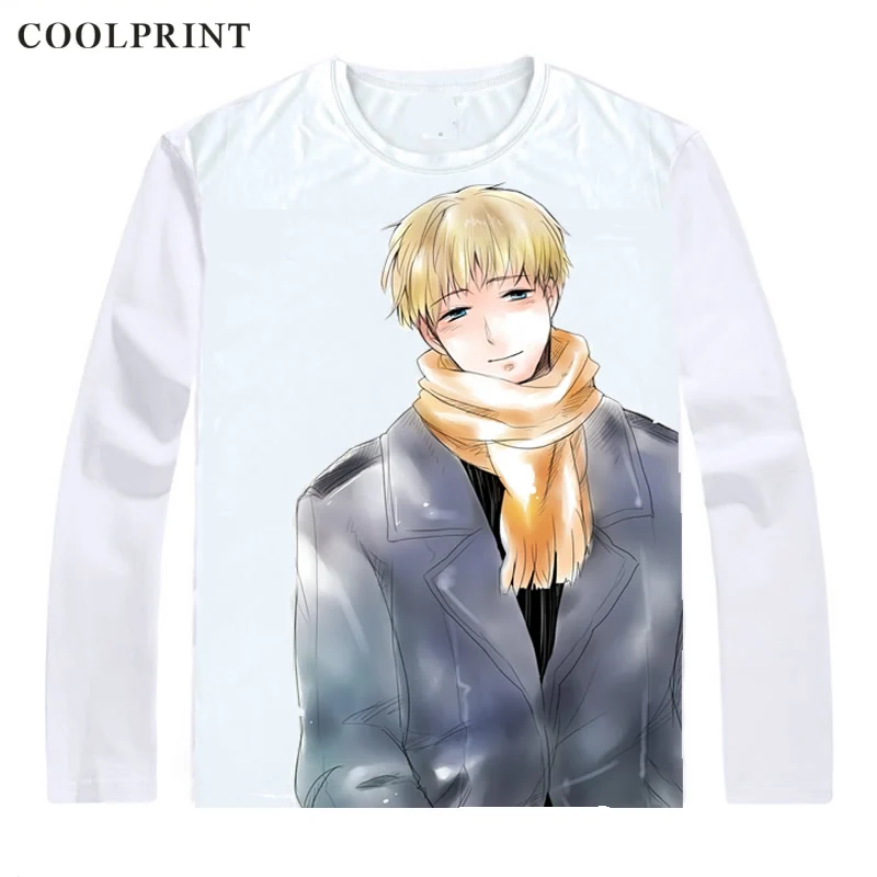 Немецкая футболка Coolprint G8 с немецким человеком Мужская Axis Powers Hetalia повседневная