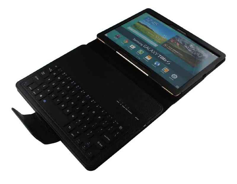 Съемный беспроводной Bluetooth русский/Иврит/Испанский клавиатура подставка PU