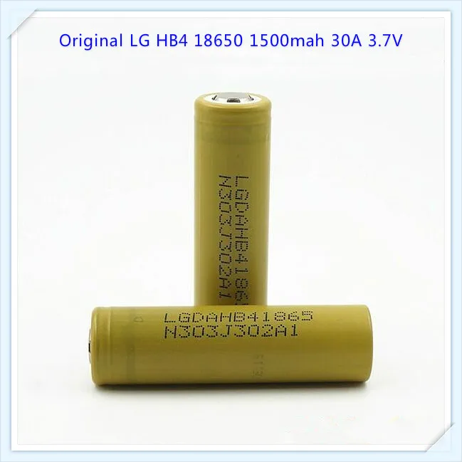 100% оригинал для LG HB4 18650 1500 мАч 30A Li Ion high drain 3 7 В VS HB2 призматические батареи (1