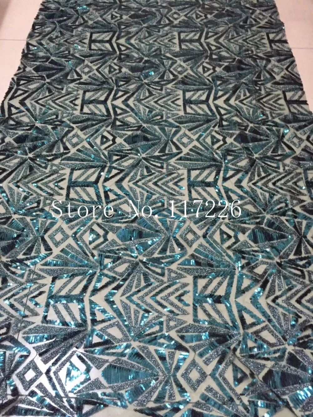 

embroidery lace fabric best quality JRB-11806 african newest lace mesh with sequins material for sawing dress