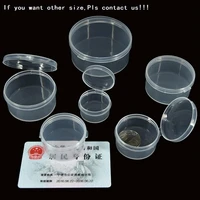 500pcslot round clear plastic containers beads crafts jewelry display storage boxes case 7 8cmx3 2cm
