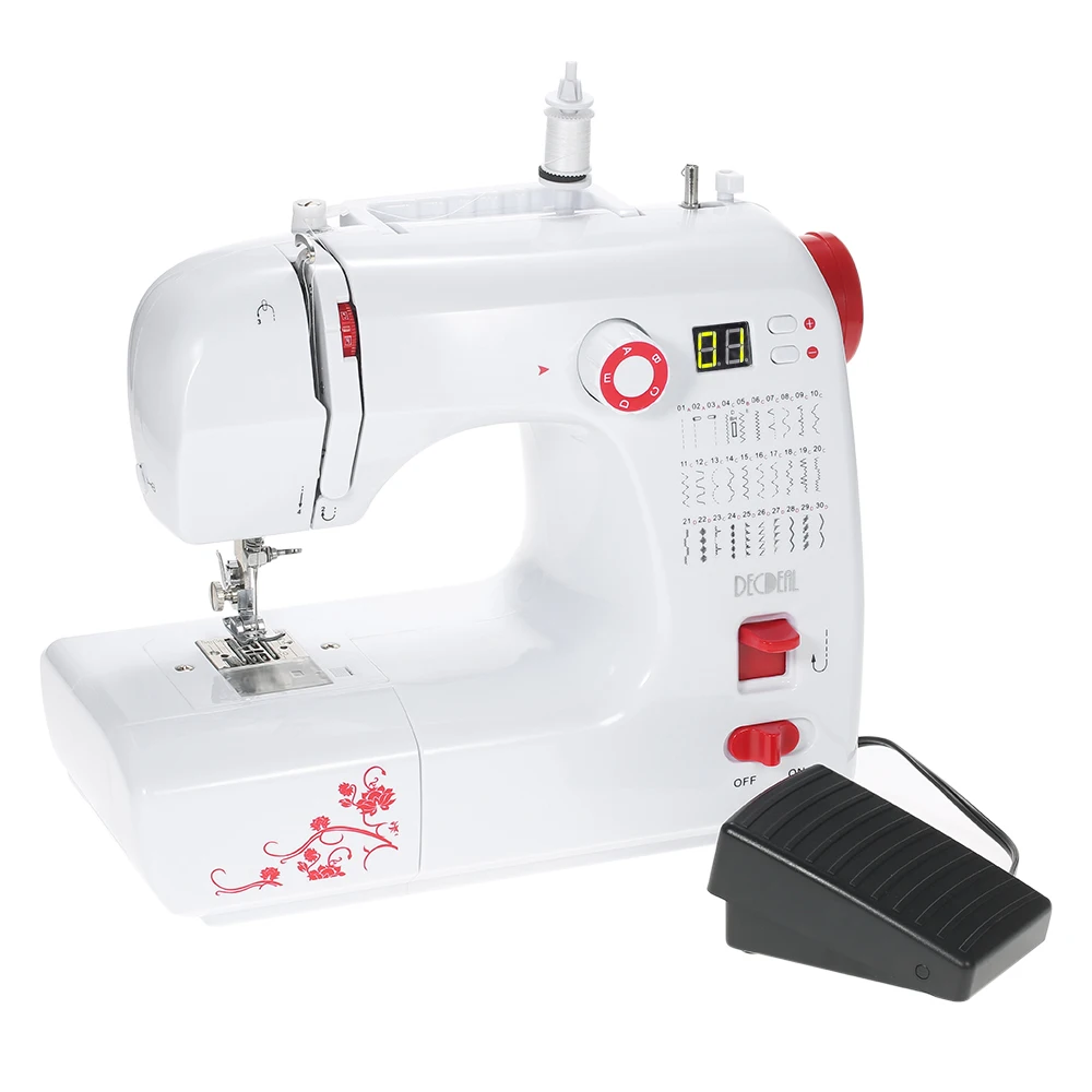 Электрический бытовой Вышивание машина двойной нитки Регулируемая скорость с 30