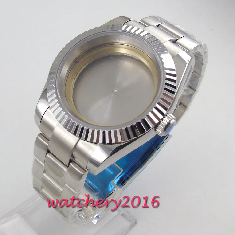 40MM 316L stainless steel Watch Case fit 2836 Miyota 8215 821A 8205 Mechanical Automatic movement