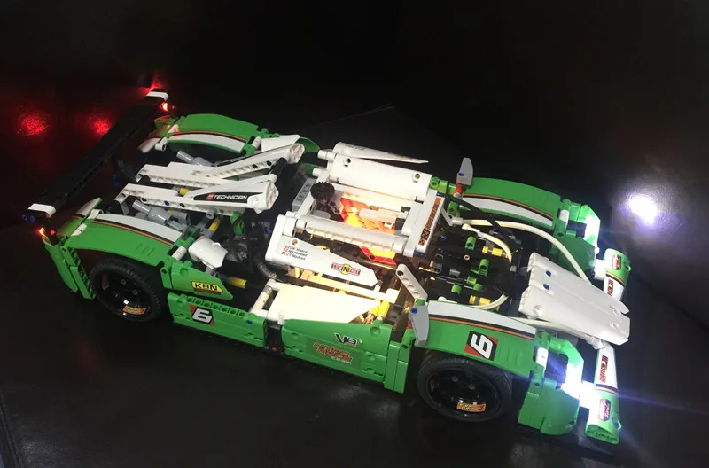 Светодиодный светильник для гоночной машины lego 42039 и 20003 24 часа (автомобиль не