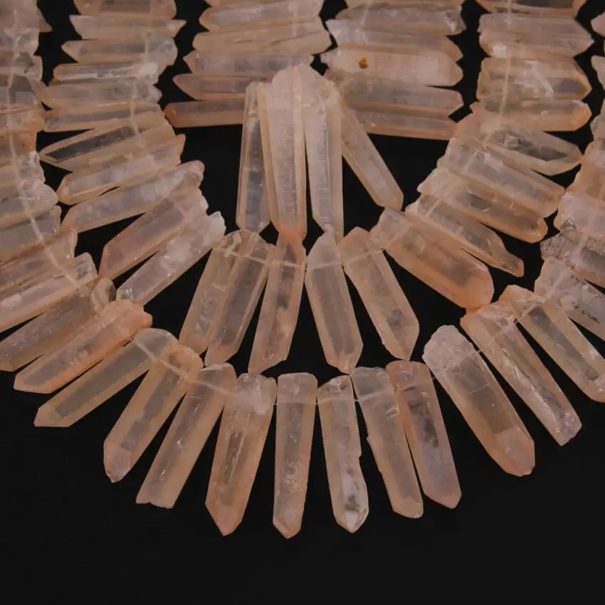 Качество класса АА Розовые Палочки розовые кварцевые бриолеты ювелирные изделия