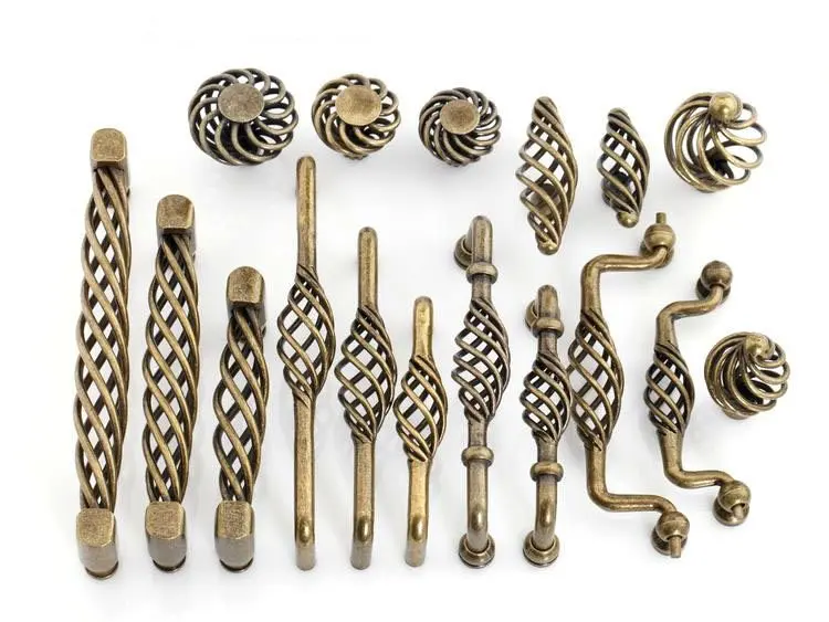 UNILOCKS европейский стиль античная латунная клетка для птиц шкаф выдвижная