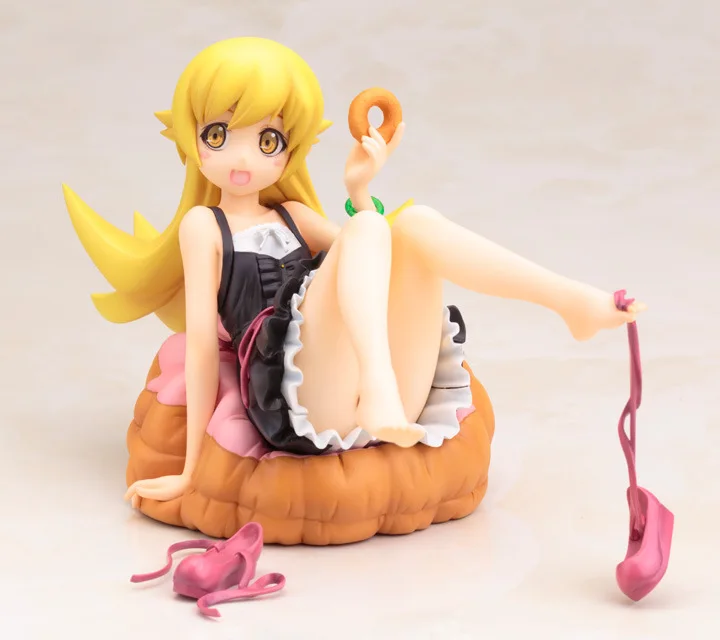 Лидер продаж 1 шт. фигурка японского аниме из ПВХ 12 см Nisemonogatari Oshino Shinobu черное