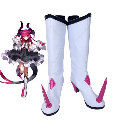 Fate Extra CCC Lancer Elizabeth Bathory Cosplay Shoes Boots Anime Halloween Party Boots for Adult Women Shoes Accessories