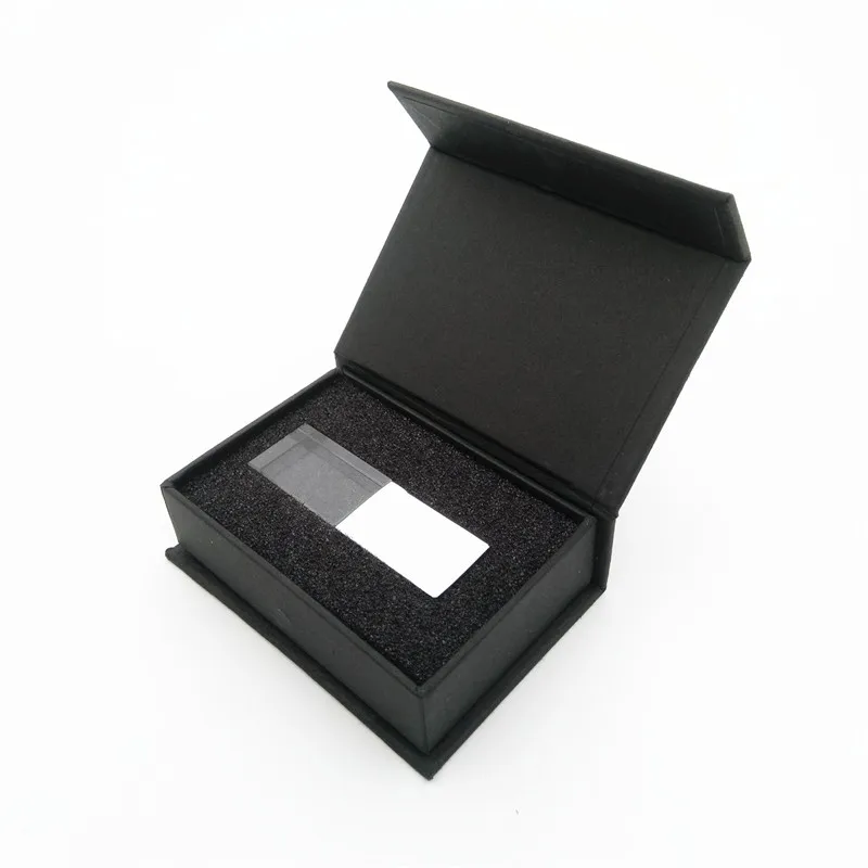 New hot transparent crystal usb with colour led light usb+box 4GB 8GB 16GB 32GB flash drive sticks (over 30 pcs free logo) |
