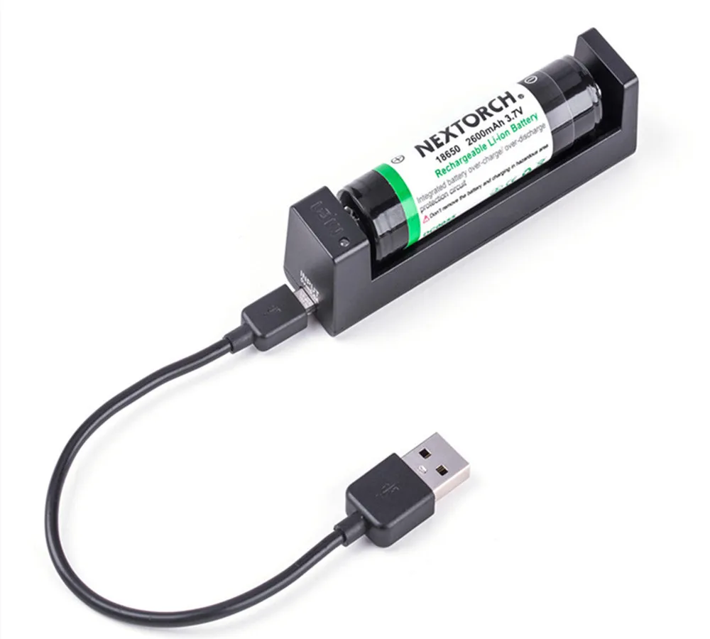 NEXTORCH DC10 Универсальный Батарея Зарядное устройство для 10440/14500/16340/18650 Батарея(Batttery не входит в комплект