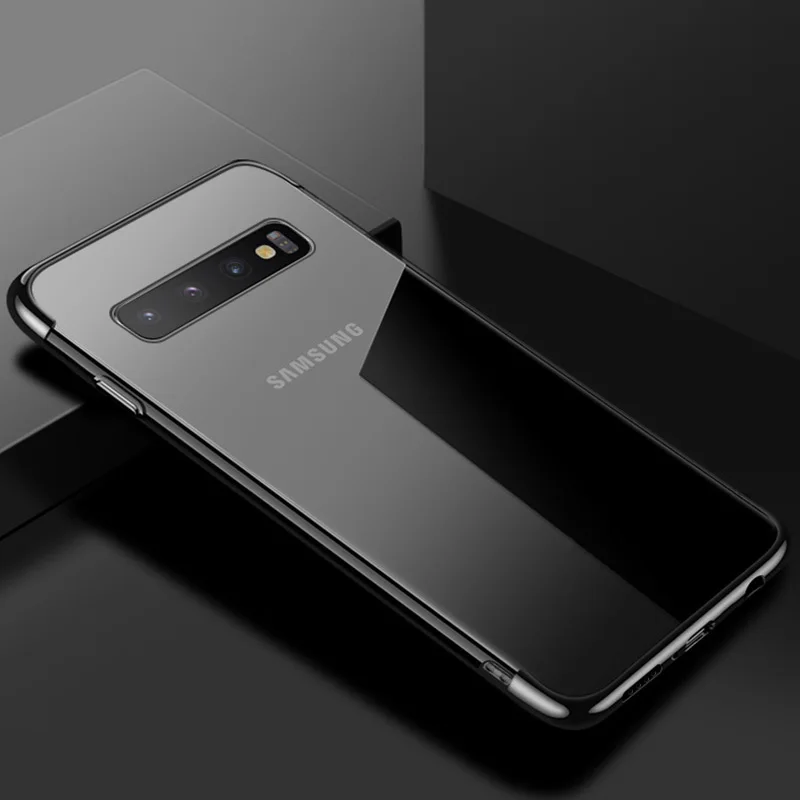 Роскошный прозрачный мягкий чехол для Samsung Galaxy S6 S7 Edge S8 S9 S10 Plus e lite Note 9 A6 A8 J4 J6 J8 2018
