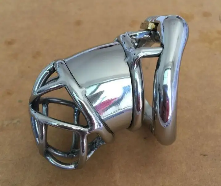 Новый кривой стопорное кольцо дизайн мужской Малый Нержавеющая сталь клетка