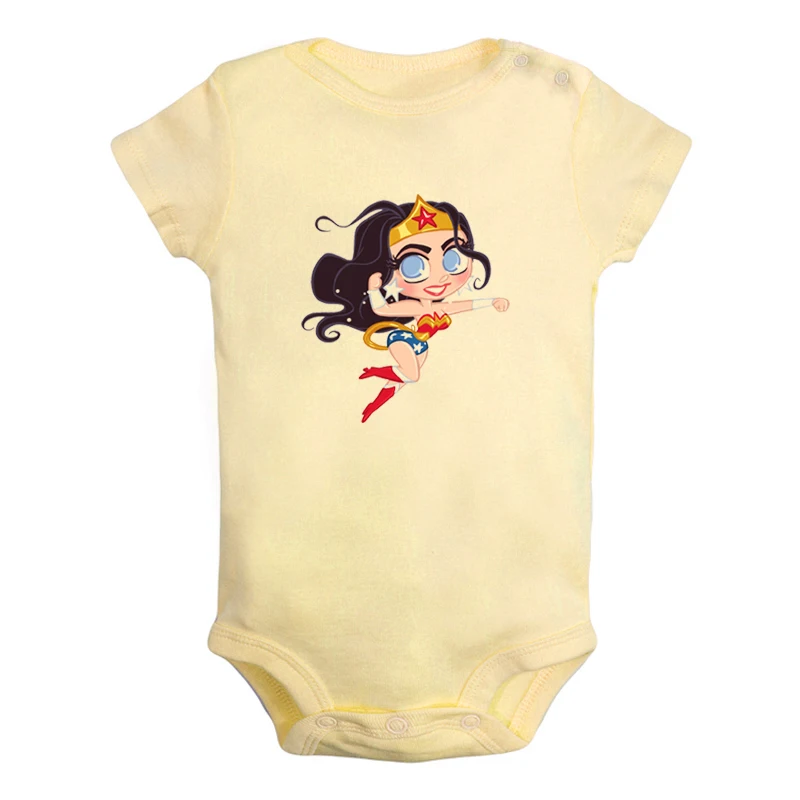 ieBodysuits4025Y Милый чудо-женщина флэш Барри Аллен Одежда для новорожденных девочек и мальчиков комбинезон с короткими рукавами, костюмы из хлопка - Цвет: ieBodysuits4025Y