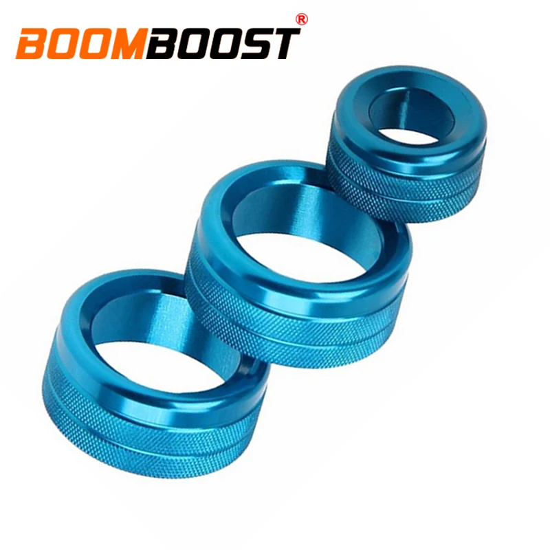 3 цвета алюминиевый переключатель для кондиционера автомобиля ручки управления