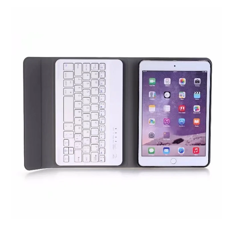 Чехол для iPad Mini 2 с беспроводной bluetooth клавиатурой 1 3 из искусственной кожи