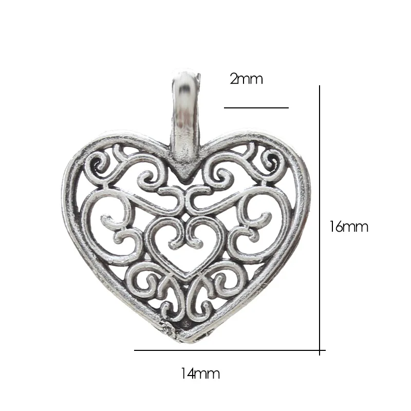 20 шт модные антикварные серебряные сплава очаровательные ювелирные украшения в