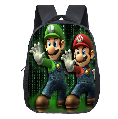 Горячая Распродажа, рюкзак Super Mario Bros Sonics, Детская сумка, красивая сумка с принтом Mario Sonic, сумка для детского сада