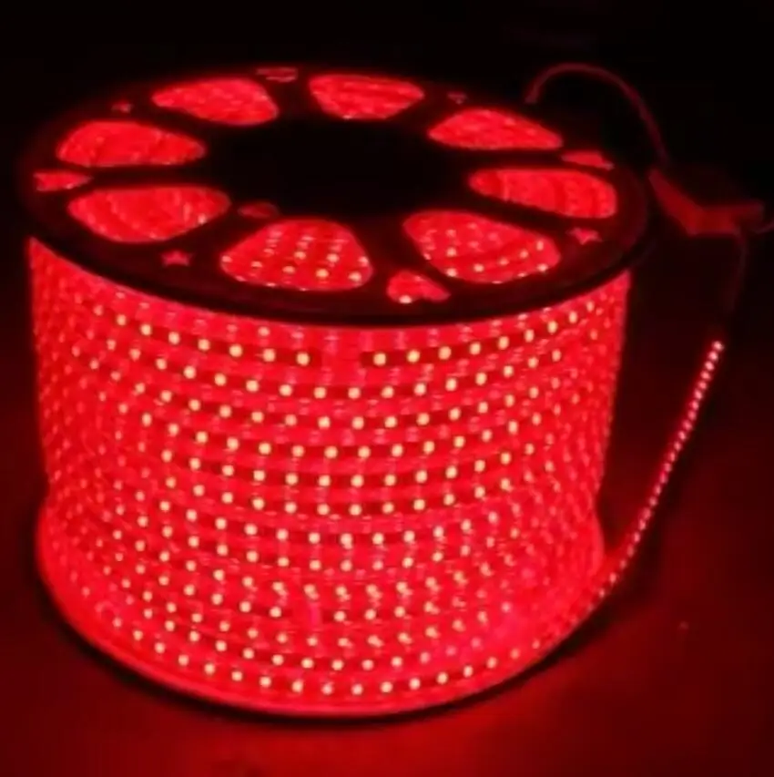 5050 RGB Светодиодная лента AC 220 V 110 120 Ruban светодиодный IP67 Водонепроницаемый Открытый